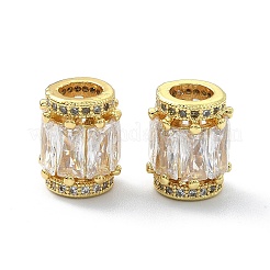 Brass Rhinestone European Beads&nbsp;KK-P232-16G