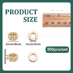 300Pcs Brass Beads&nbsp;KK-UN0005-01