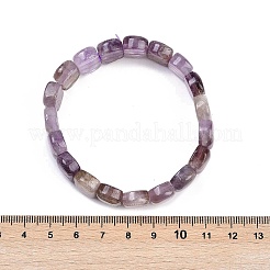 Natural Amethyst Beaded Stretch Bracelets for Women Men&nbsp;BJEW-M049-11C