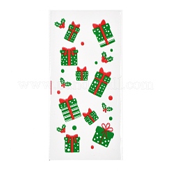 クリスマスのテーマoppプラスチック収納バッグ  チョコレート用  キャンディ  クッキーギフト包装  ギフトボックス模様  27x13x0.01cm  100個/袋&nbsp;ABAG-B003-08
