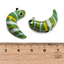 Handmade Lampwork Worm Figurines&nbsp;LA-CBA77D3-01H