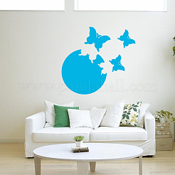 1 Set Plastic Mirror Wall Stickers&nbsp;AJEW-CN0001-65D