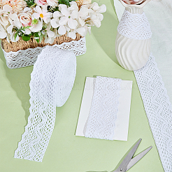 Cotton Lace Ribbon&nbsp;SRIB-WH0011-489A