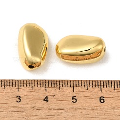 ラックメッキ真鍮製ビーズ  長持ちメッキ  鉛フリー＆カドミウムフリー  豆  18KGP本金メッキ  18.5x11x9.5mm  穴：1.8mm&nbsp;KK-K373-04G