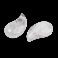 天然石クオーツクリスタルペンダント  水晶勾玉チャーム  28.5~29x17.5x11~12mm  穴：2~3mm&nbsp;G-B195-03G