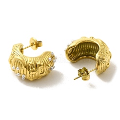 Ion Plating(IP) 304 Stainless Steel Stud Earrings&nbsp;EJEW-K268-03G