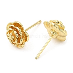Flower Alloy Stud Earrings for Women&nbsp;PALLOY-Q447-13LG