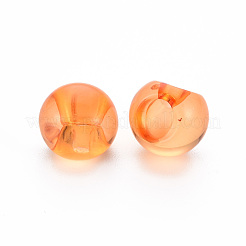 1-Hole Transparent Acrylic Buttons&nbsp;TACR-S154-50B