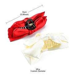 3Pcs 3 Colors Bowknot Cloth Claw Hair Clips&nbsp;PHAR-YW0001-02