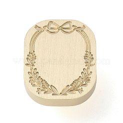 Flower Frame Brass Stamp Heads&nbsp;AJEW-M037-05G-03