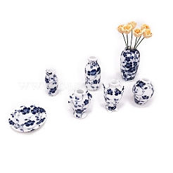 Mini Ceramic Vase Miniature Ornaments Sets&nbsp;BOTT-PW0002-102