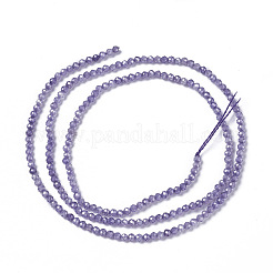 Cubic Zirconia Beads Strands&nbsp;X-G-F596-48E-3mm