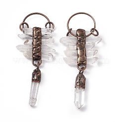 Natural Quartz Crystal Pendants&nbsp;G-D483-03AB