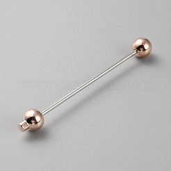 合金バービーズキーホルダージュエリー作成 diy 工芸品  ローズゴールド  8.7x1cm&nbsp;KEYC-WH0046-03KCG