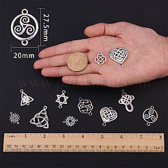 Alloy Knot Pendants and Links Set&nbsp;TIBEP-SC0001-01