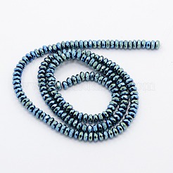 Grade A Electroplate Non-magnetic Synthetic Hematite Beads Strands&nbsp;G-N0014-4x2mm-01
