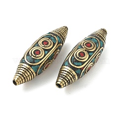 Handmade Tibetan Style Beads&nbsp;KK-Z157-09AG-04