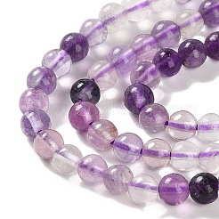 Natural Purple Fluorite Beads Strands&nbsp;X-G-P530-B08-01