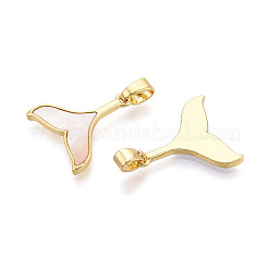 Brass Shell Pendants&nbsp;KK-B139-09G