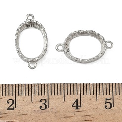 925 Sterling Silver Connector Cabochon Settings&nbsp;STER-NH0019-01P-01