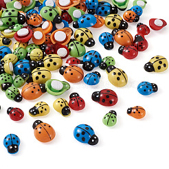 150 個 3 スタイルのプラスチックカボション  てんとう虫  ミックスカラー  13~18.5x9.5~13.5x5.8~6mm  50個/スタイル&nbsp;KY-PJ0001-03