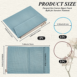 1Pc Rectangle Canvas Storage Bag&nbsp;ABAG-CP0001-31B