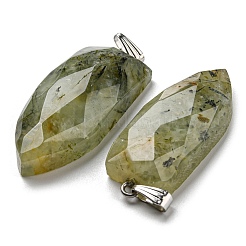 Natural Prehnite Pointed Pendants&nbsp;G-M405-07P-02
