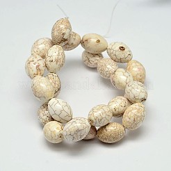 Oval Natural Magnesite Beads Strands&nbsp;G-M138-08