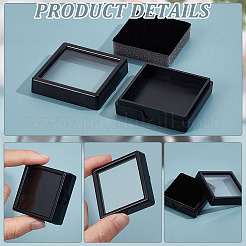 Square Plastic Loose Diamond Display Boxes&nbsp;CON-WH0092-61B-01