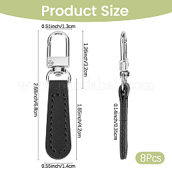8Pcs PU Leather Zipper Pulls for Handbags Luggage and Jacket&nbsp;FIND-CL0002-09B