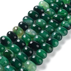天然石瑪瑙ビーズ連売り  染め＆加熱  卵  シーグリーン  15~17x11~12mm  穴：1.6mm  約14~15個/連  6.69~6.89インチ（17~17.5cm）&nbsp;G-G021-03A-02