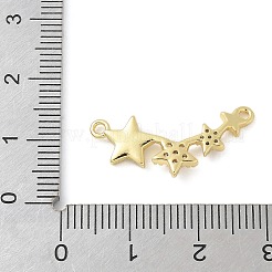 Brass Micro Pave Clear Cubic Zirconia Connector Charms&nbsp;KK-K298-27G