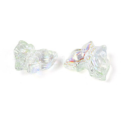 電気メッキ透明ガラスビーズ連売り  蝶  甘露  12x15x6mm  穴：0.9mm  約60個/連  23.39~23.62''（59.4~60センチメートル）&nbsp;EGLA-T029-06D