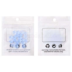 20Pcs Transparent Glass Beads&nbsp;GLAA-YW0001-08