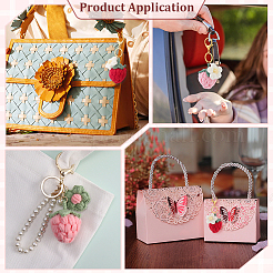 4Pcs 2 Style Handmade Cotton Keychains&nbsp;KEYC-PH01612