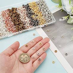 1600個8色ccbプラスチックビーズ  ドーナツ  ミックスカラー  16x2mm  穴：3mm  200pc /カラー&nbsp;KY-AR0001-33