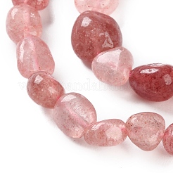 Natural Strawberry Quartz Beads Strands&nbsp;G-P497-01C-43