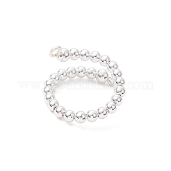 2Pcs 2 Colors Electroplate Non-magnetic Synthetic Hematite Bead Cuff Rings&nbsp;RJEW-JR00904-02