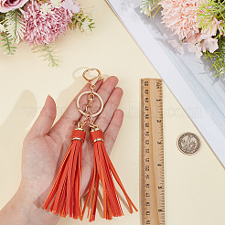 1Pc PU Leather Tassel Keychains&nbsp;KEYC-CL0001-50A