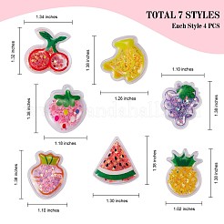 28Pcs Transparent PVC Plastic Cabochons&nbsp;JX139A