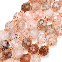 Natural Rutilated Quartz Beads Strands&nbsp;GG-CBA4A3B-A05