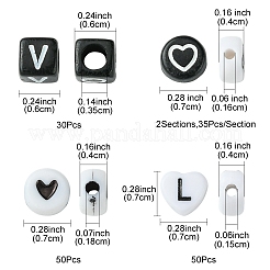 200Pcs Mixed Style and Shapes Acrylic Beads&nbsp;OACR-FS0001-68B