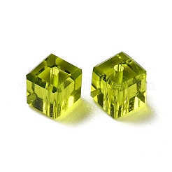 K9ガラス模造オーストリアクリスタルビーズ  多面カット  suqare  ミックスカラー  4x4x4mm  穴：0.9mm&nbsp;GLAA-H024-16A