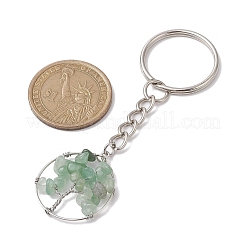 Natural Gemstone Tree of Life Keychains&nbsp;KEYC-JKC00755