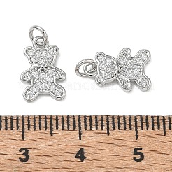 SHEGRACE Brass Clear Cubic Zirconia Charms&nbsp;XGRQ3K785-518P