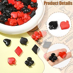 80Pcs 8 Styles Opaque Resin Cabochons&nbsp;CRES-CJ0001-93