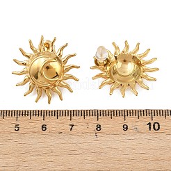 Sun 304 Stainless Steel Stud Earrings&nbsp;EJEW-P332-03G