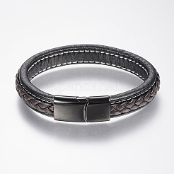 Braided Leather Cord Bracelets&nbsp;BJEW-H561-10