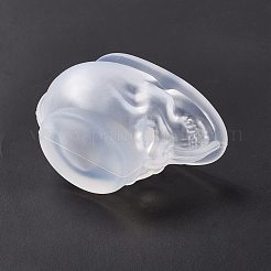 DIY 肖像彫刻 キャンドル作り シリコン像型  ハロウィンモチーフ  スカル  ゴーストホワイト  3.35x3.75x5.85cm  内径：4x2.2のCM&nbsp;DIY-E055-47