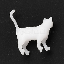 3Dレジンモデル  UVレジン封入パーツ  エポキシ樹脂ジュエリー作り  猫  ホワイト  9x2.5x10.5mm&nbsp;DIY-F090-02A